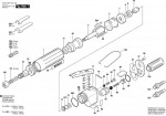 Bosch 0 607 253 104 180 WATT-SERIE Pn-Straight Grinder-Ind. Spare Parts